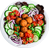 Order falafel salads from Bridge Doner